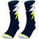 Zeus Thunder lange Spezial Trainingssocken navy neongelb – 39-42