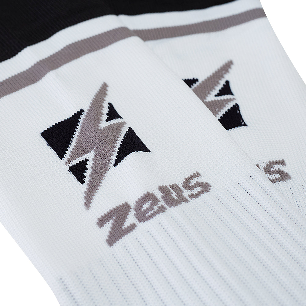 Zeus Calza United Chaussettes de foot blanc noir