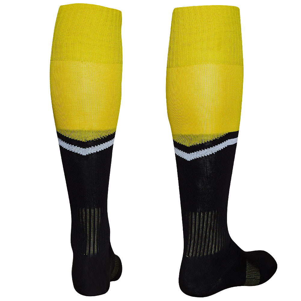 Zeus Calza United Chaussettes de foot noir jaune