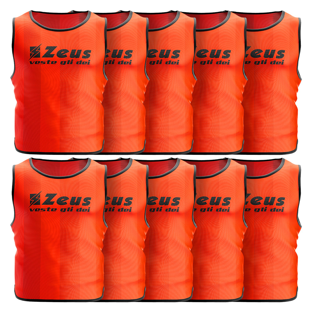 Zeus Lot de 10 Bavoir d'entraÃ®nement orange