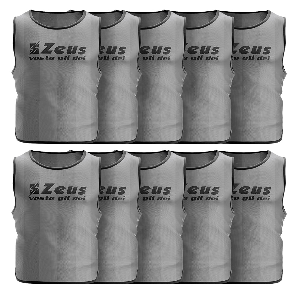 Zeus Lot de 10 Bavoir d'entraÃ®nement gris
