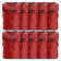 Zeus Lot de 10 Bavoir d'entraÃ®nement rouge – Erwachsene