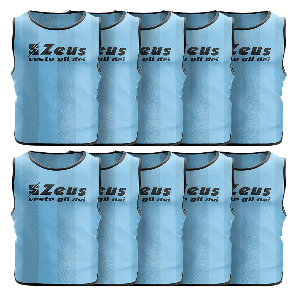 Zeus Lot de 10 Bavoir d'entraÃ®nement Sky