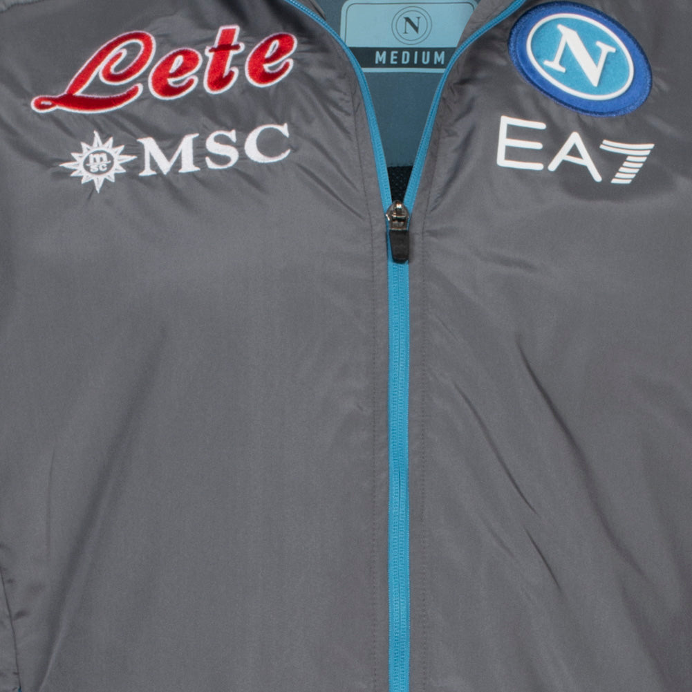 SSC Neapel EA7 Emporio Armani Herren Präsentationsanzug grau EASSCN23R15-MAGNET