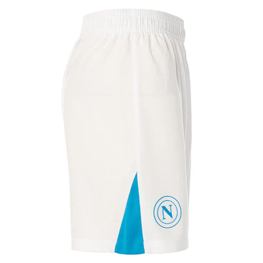 SSC Neapel EA7 Emporio Armani Herren Heim Shorts EASSCN25G13-WHITE-AZZURO
