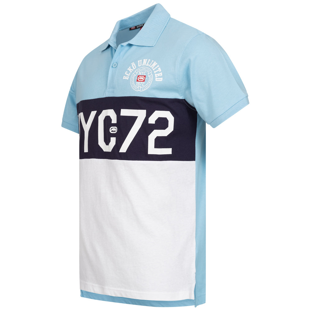 Ecko Unltd. Premium Hommes Polo EFM04794-BLEU
