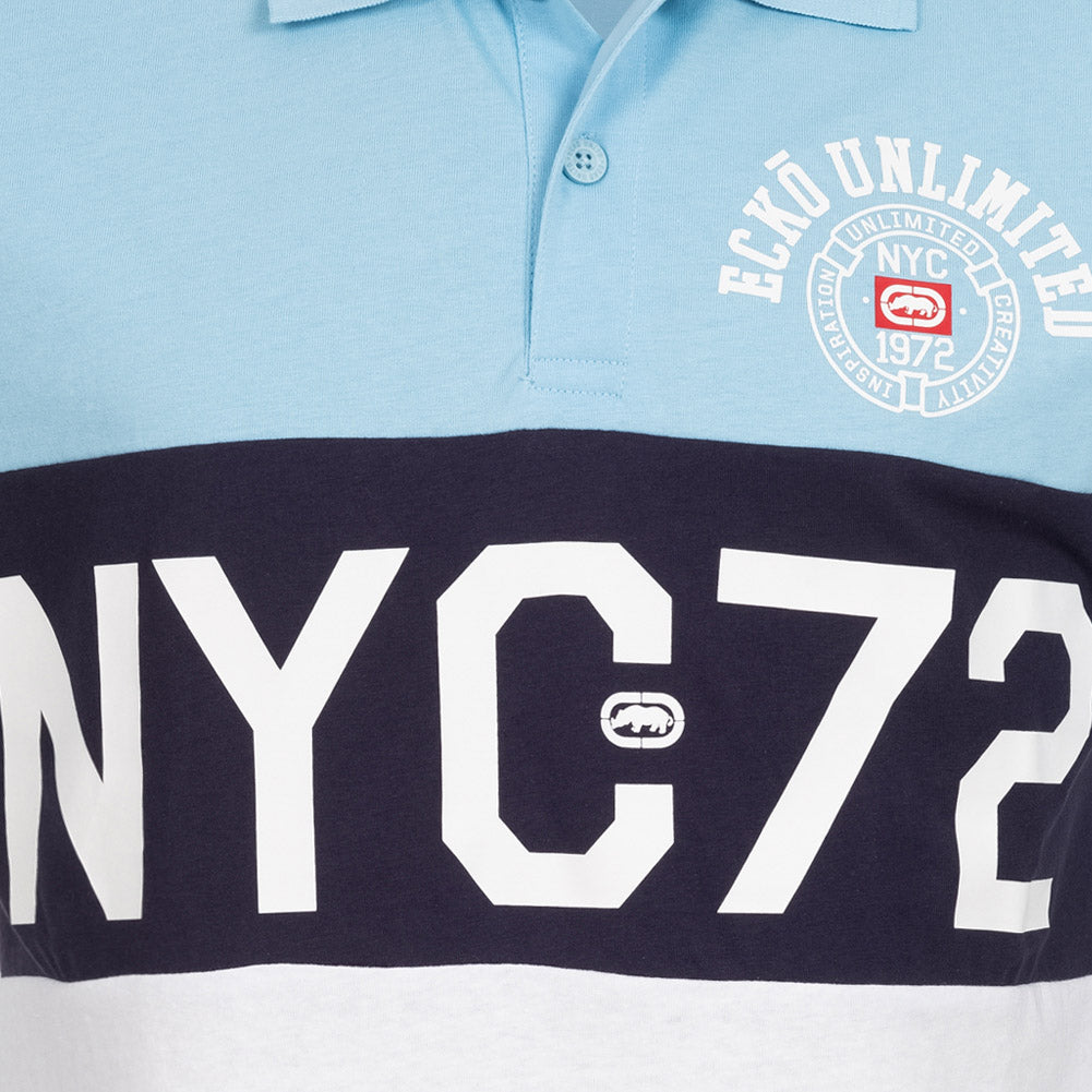 Ecko Unltd. Premium Hommes Polo EFM04794-BLEU