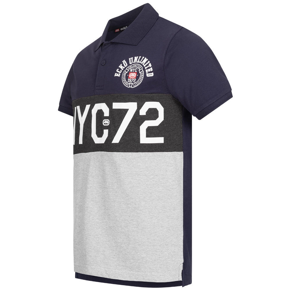 Ecko Unltd. Premium Hommes Polo EFM04794-MARINE