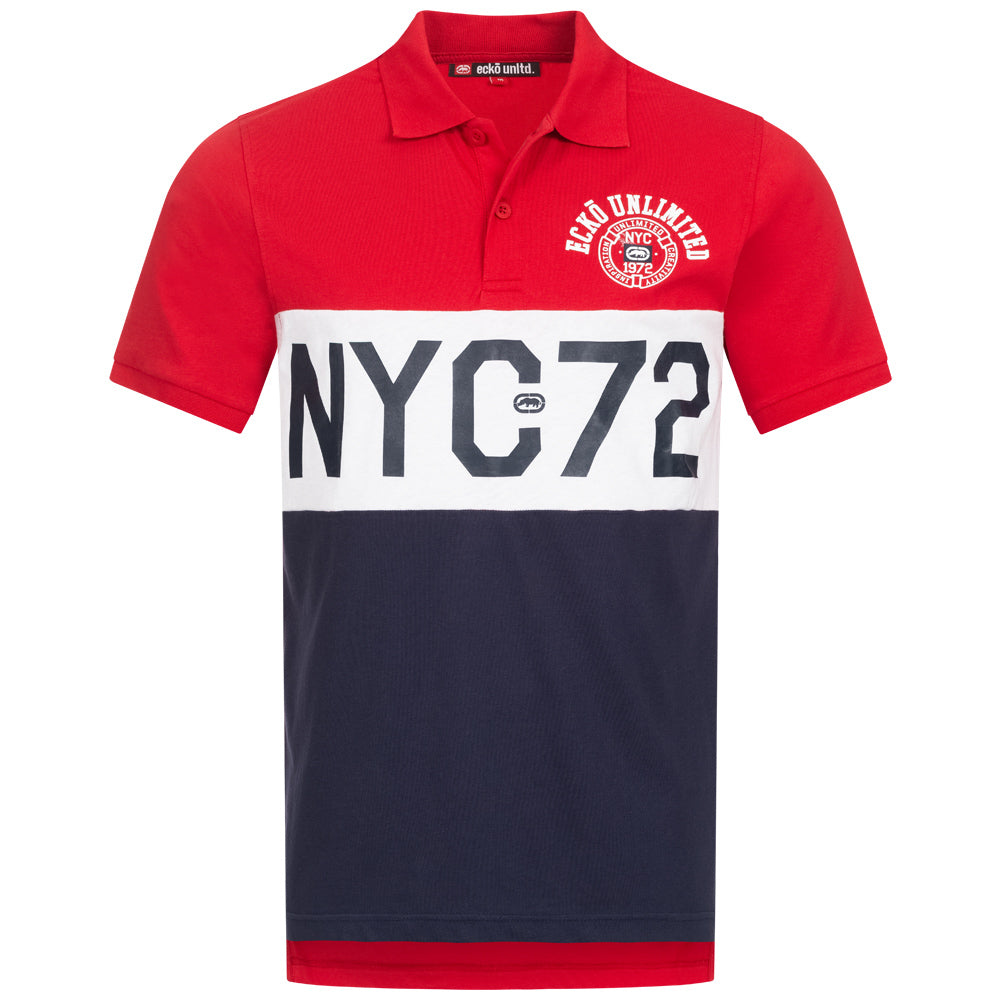 Ecko Unltd. Premium Hommes Polo EFM04794-ROUGE