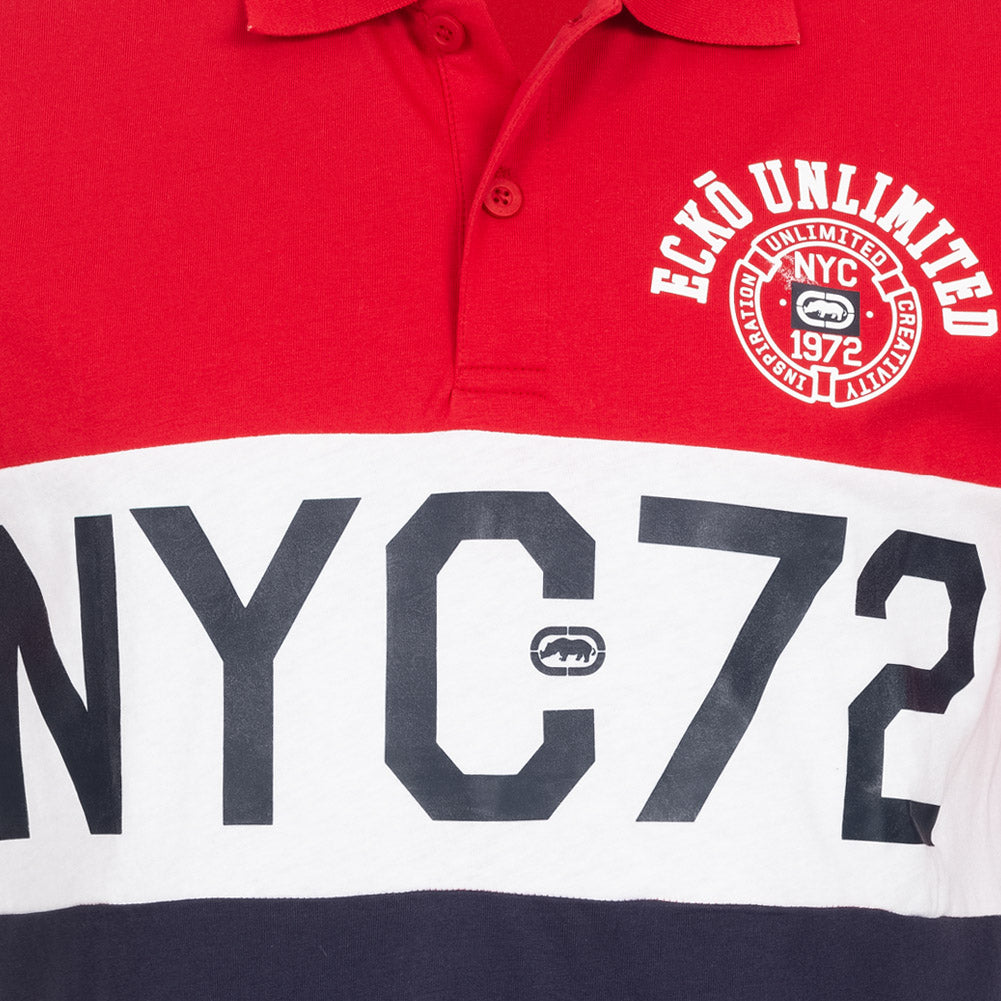 Ecko Unltd. Premium Hommes Polo EFM04794-ROUGE