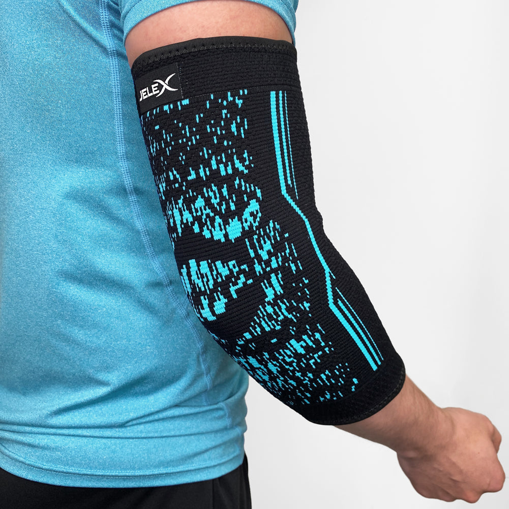 JELEX Elbow Manchon de compression bras noir bleu