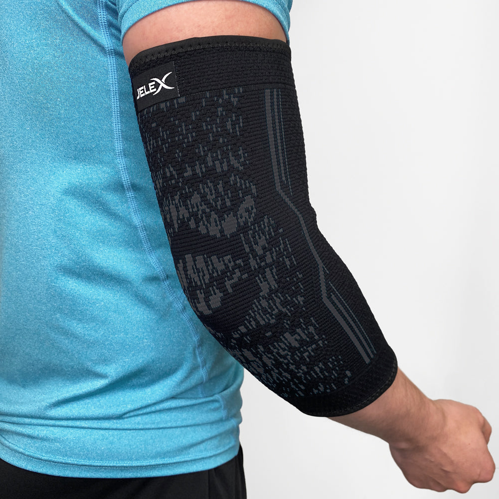 JELEX Elbow Manchon de compression bras gris noir