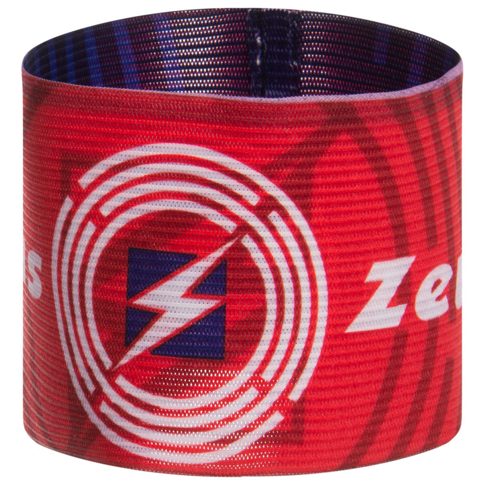 Zeus Brassard de capitaine rÃ©versible Navy rouge