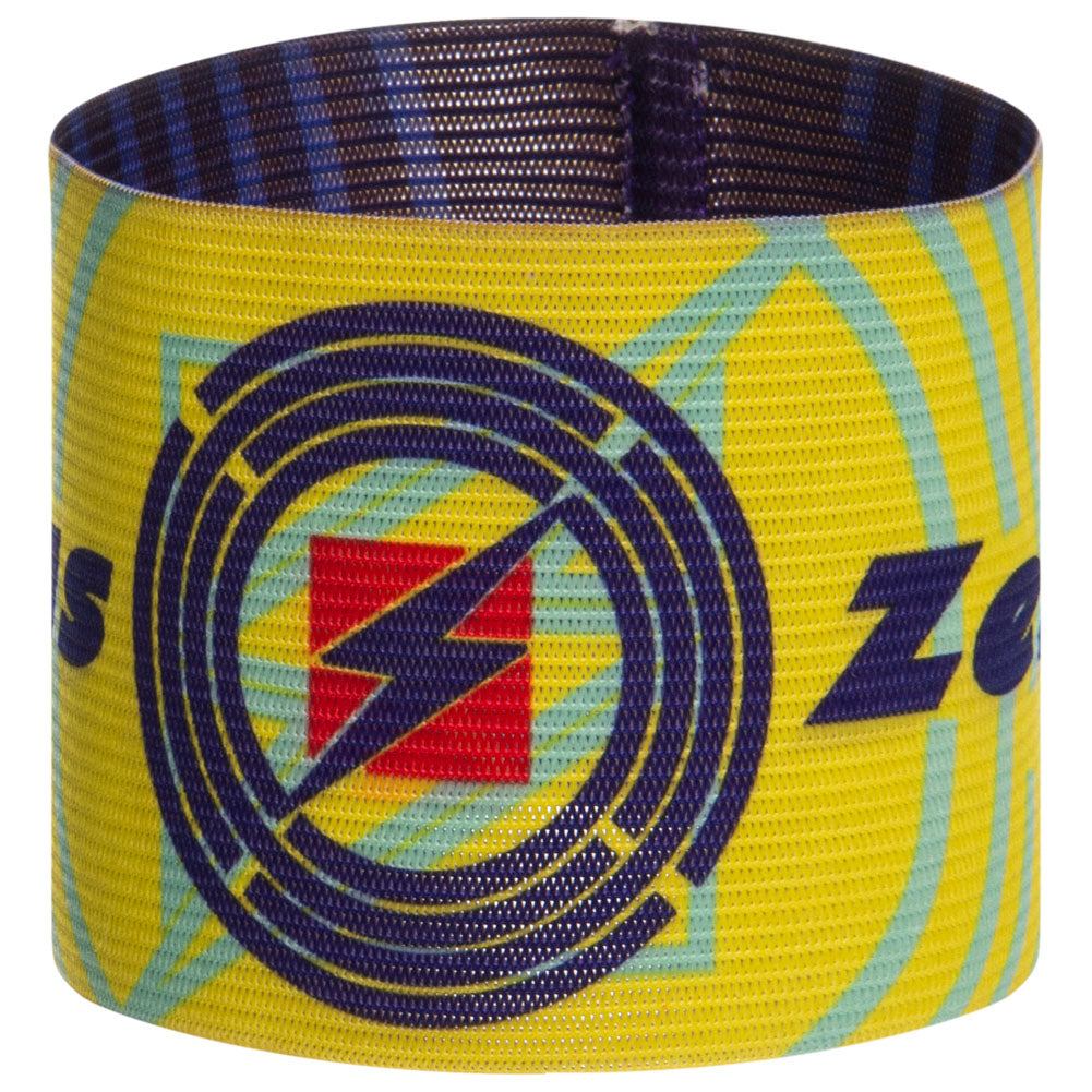 Zeus Brassard de capitaine rÃ©versible Navy jaune