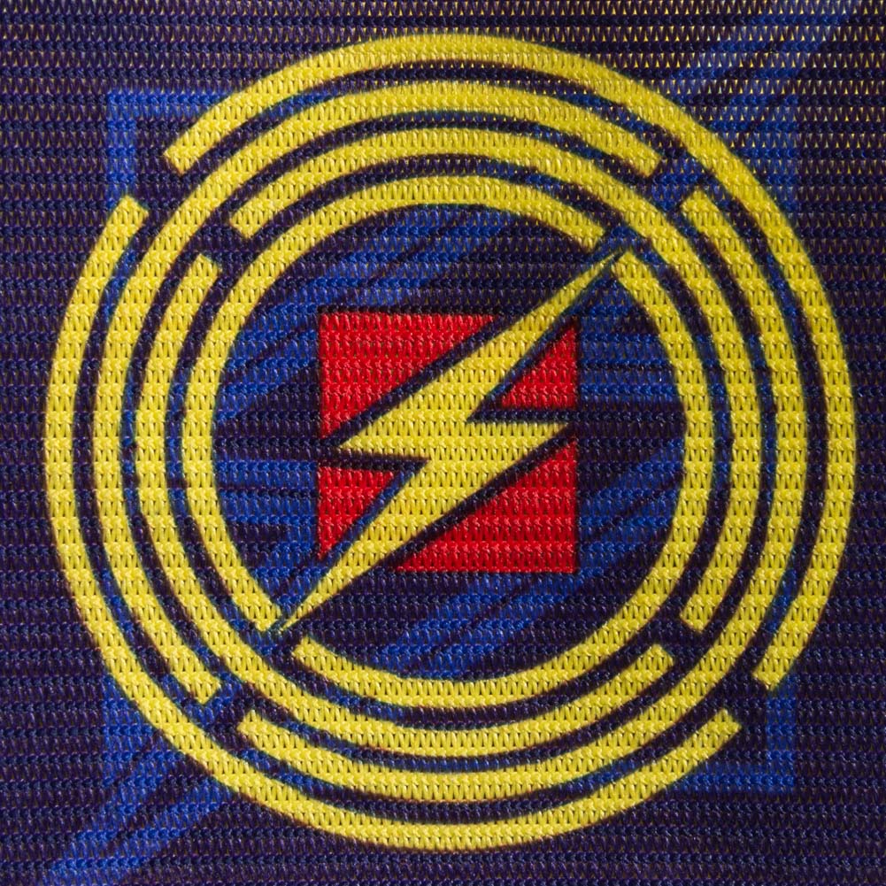 Zeus Brassard de capitaine rÃ©versible Navy jaune