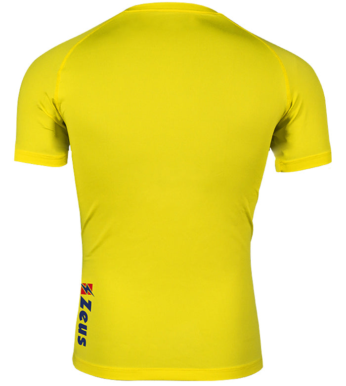 Zeus Fisiko Baselayer Haut de sport Ã  manches courtes jaune
