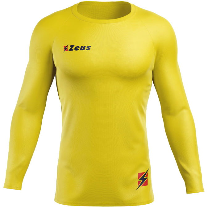 Zeus Fisiko Haut base-layer Haut de sport Ã  manches longues jaune