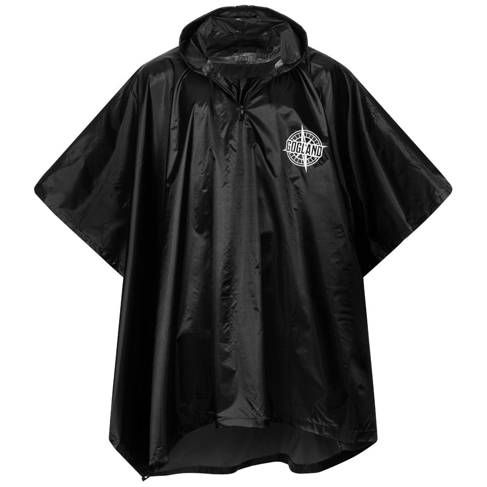 GOGLAND Â® Monsun Poncho de pluie noir