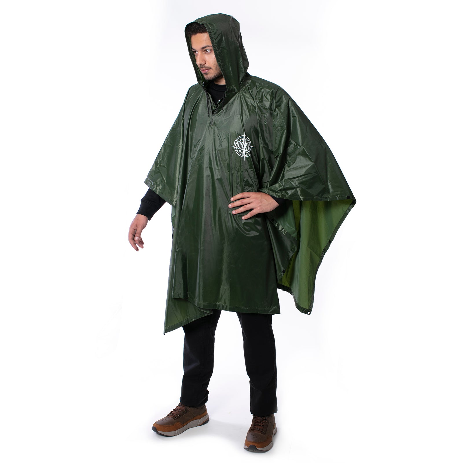 GOGLAND Â® Monsun Poncho de pluie vert