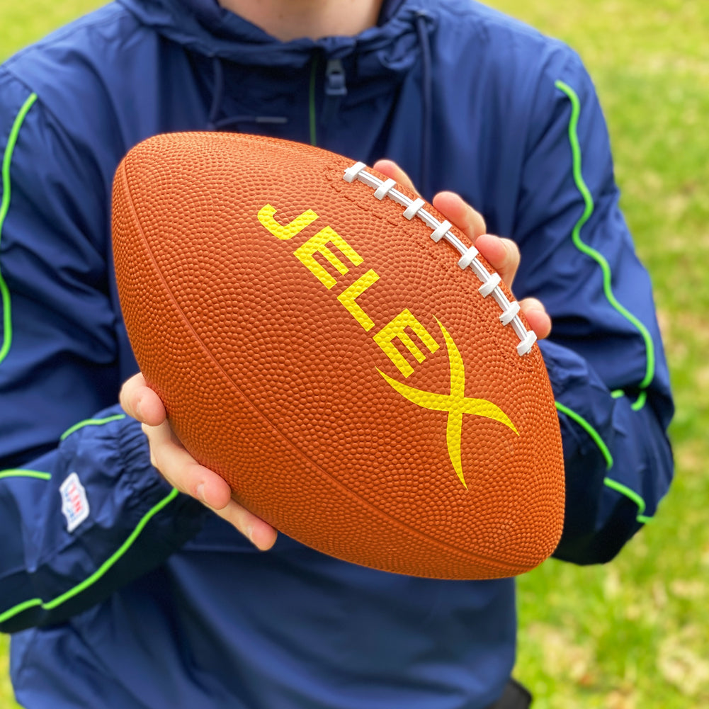 JELEX Touchdown Ballon de football amÃ©ricain marron classique