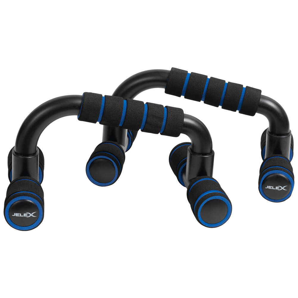 JELEX Gain Hard Push Up Bar PoignÃ©es pour pompes noir bleu