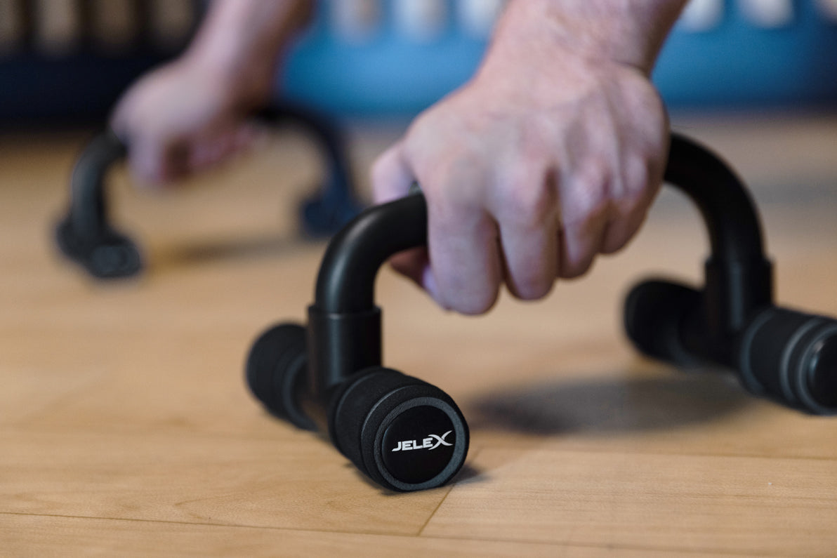 JELEX Gain Hard Push Up Bar PoignÃ©es pour pompes noir gris