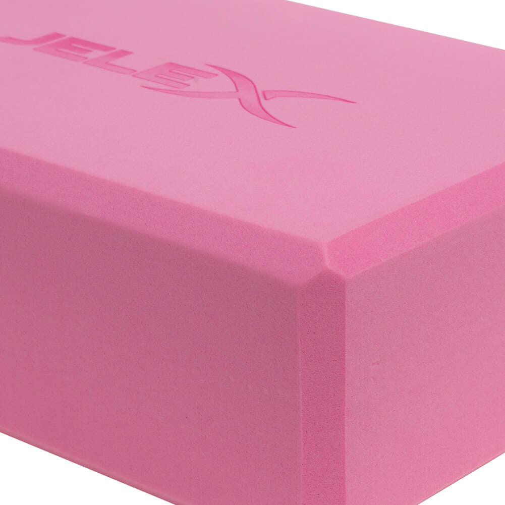 JELEX Relax Bloc de yoga et de fitness rose