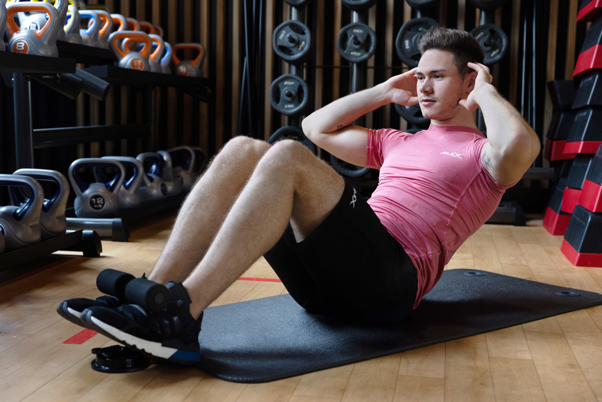 JELEX 6Pack Barre sit-up Aide au redressement assis noir