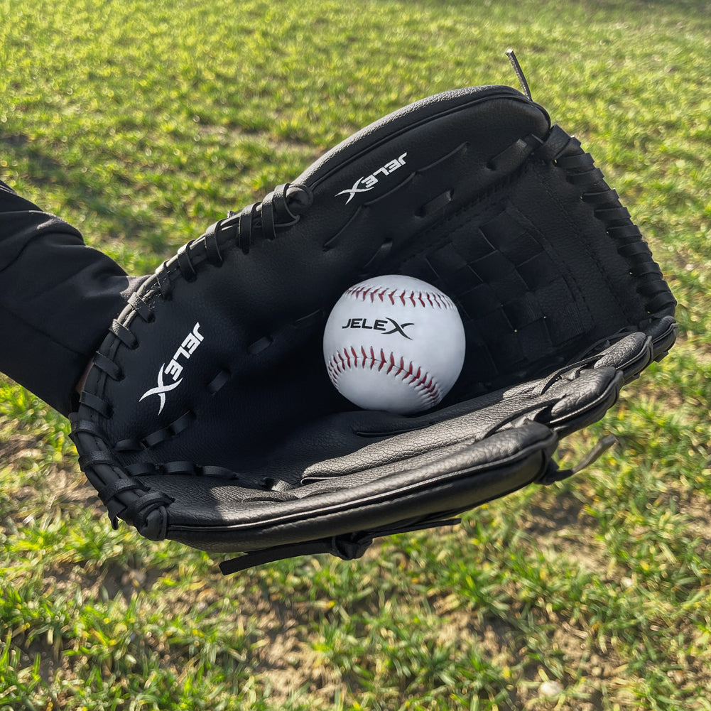 JELEX "Homerun" Balle de baseball 9" avec Ã¢me en liÃ¨ge blanc