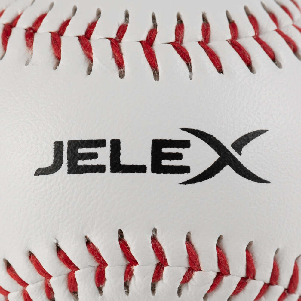 JELEX "Homerun" Balle de baseball 9" avec Ã¢me en liÃ¨ge blanc
