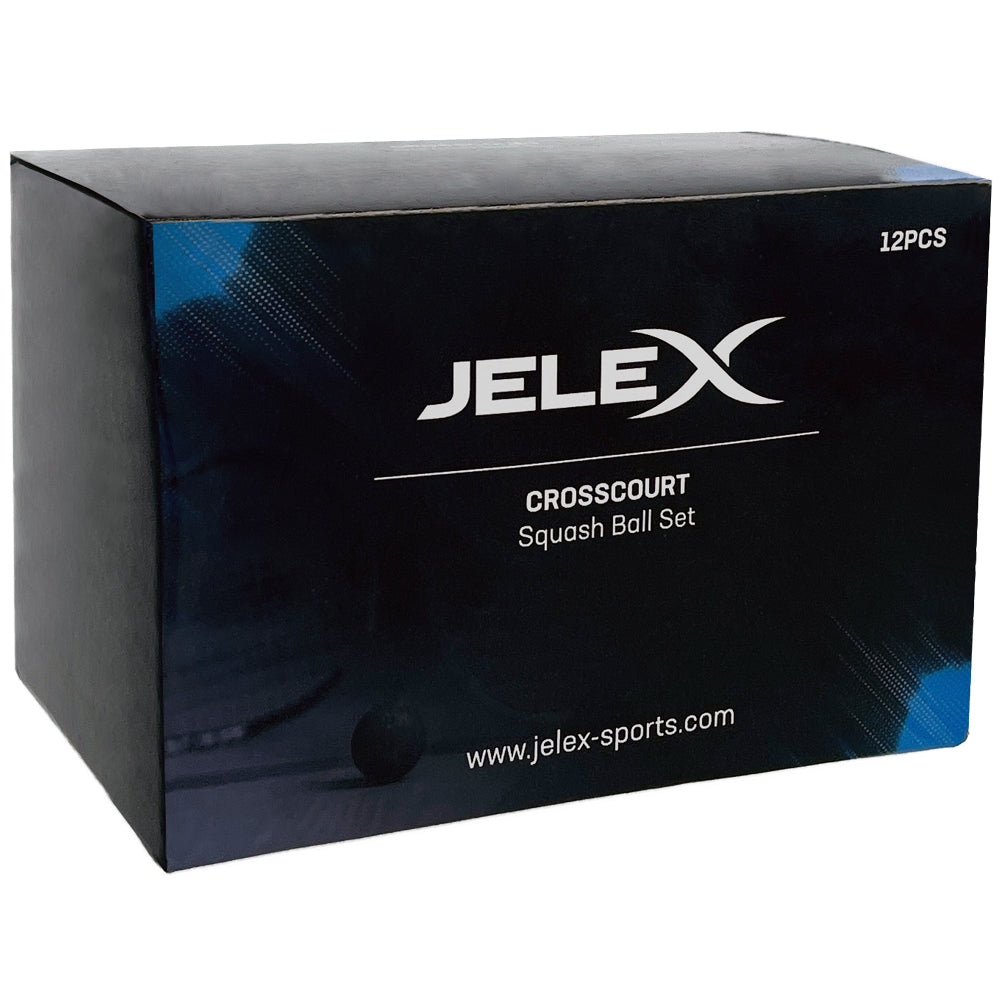 JELEX Crosscourt Balle de squash Lot de 12