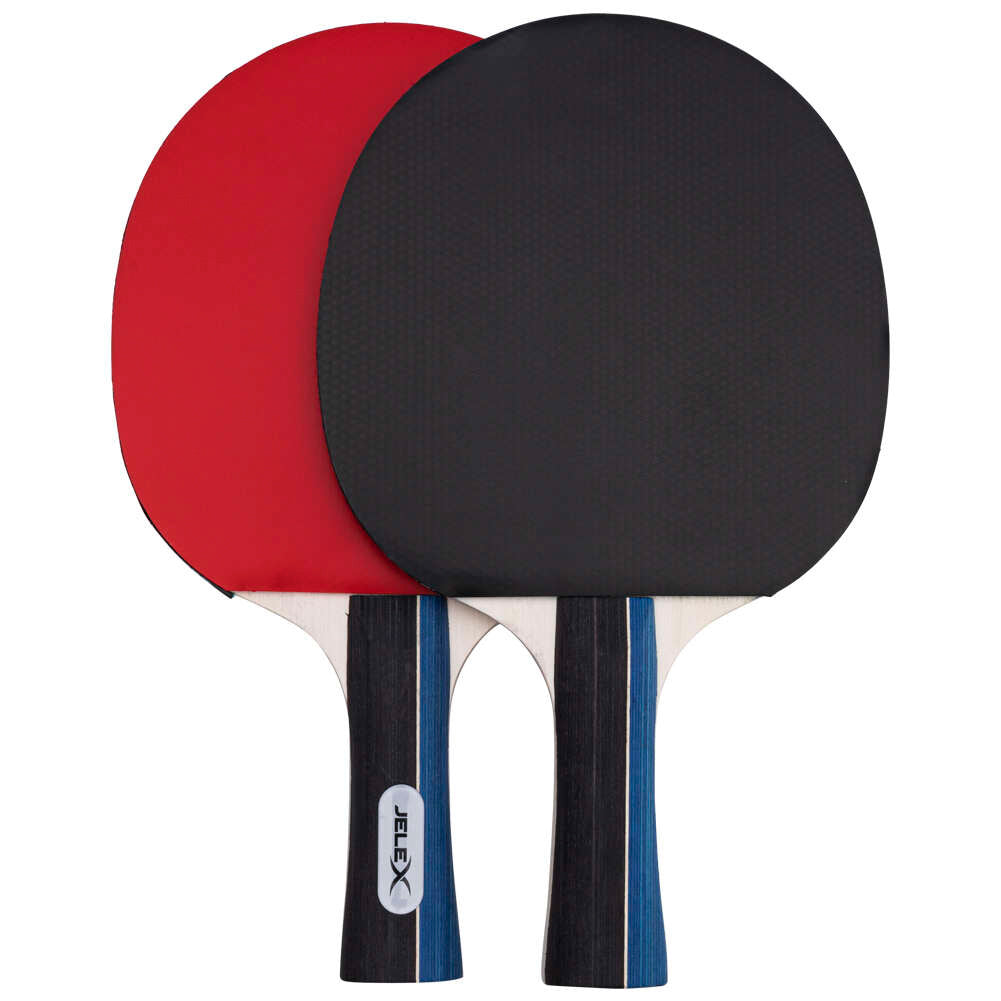JELEX Sidespin Lot de 4 raquettes de tennis de table avec 8 balles