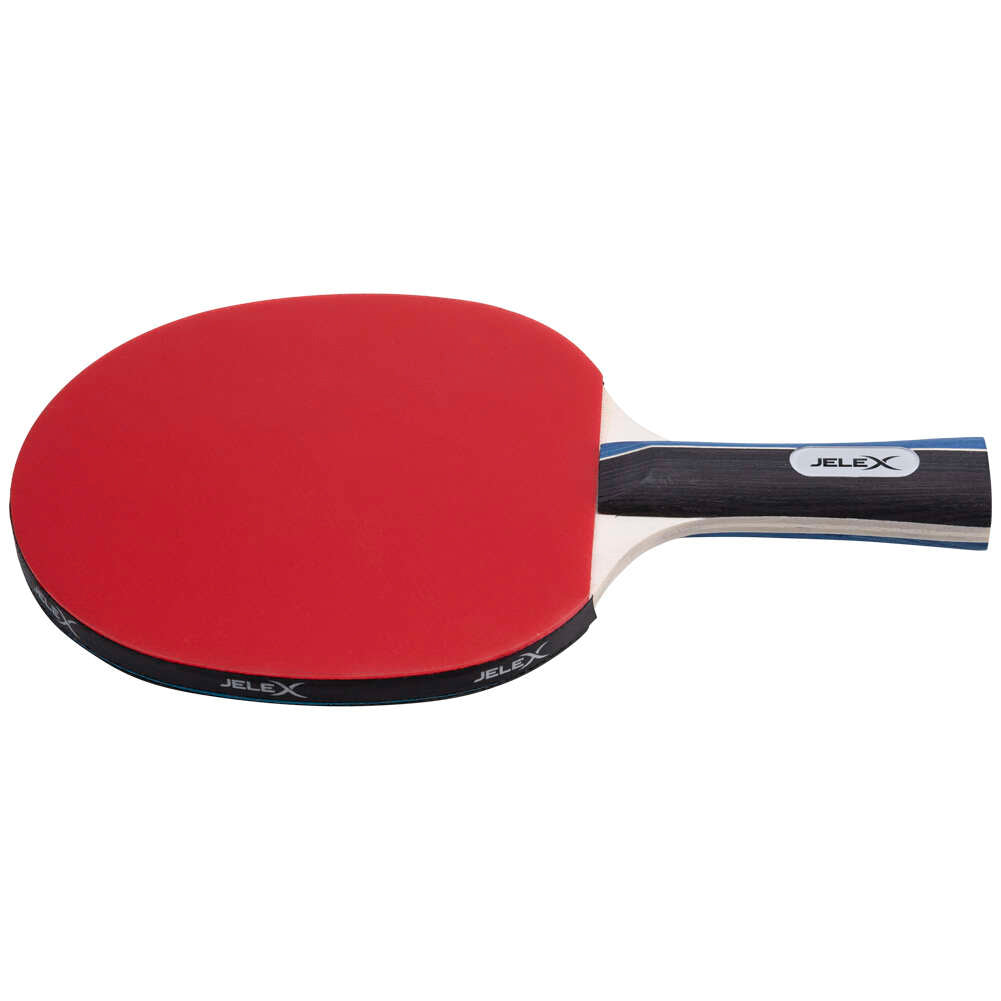 JELEX Sidespin Lot de 4 raquettes de tennis de table avec 8 balles