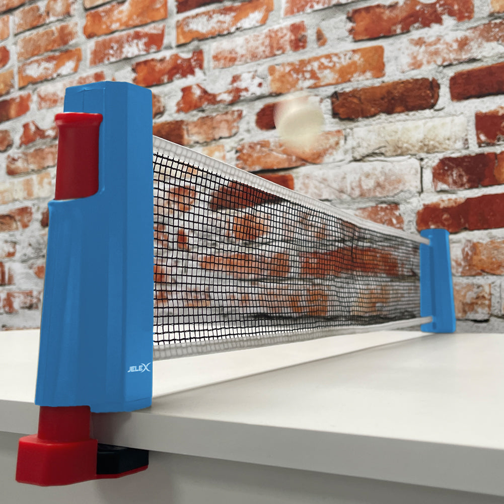 JELEX Roll Up Filet de table de tennis rÃ©tractable bleu