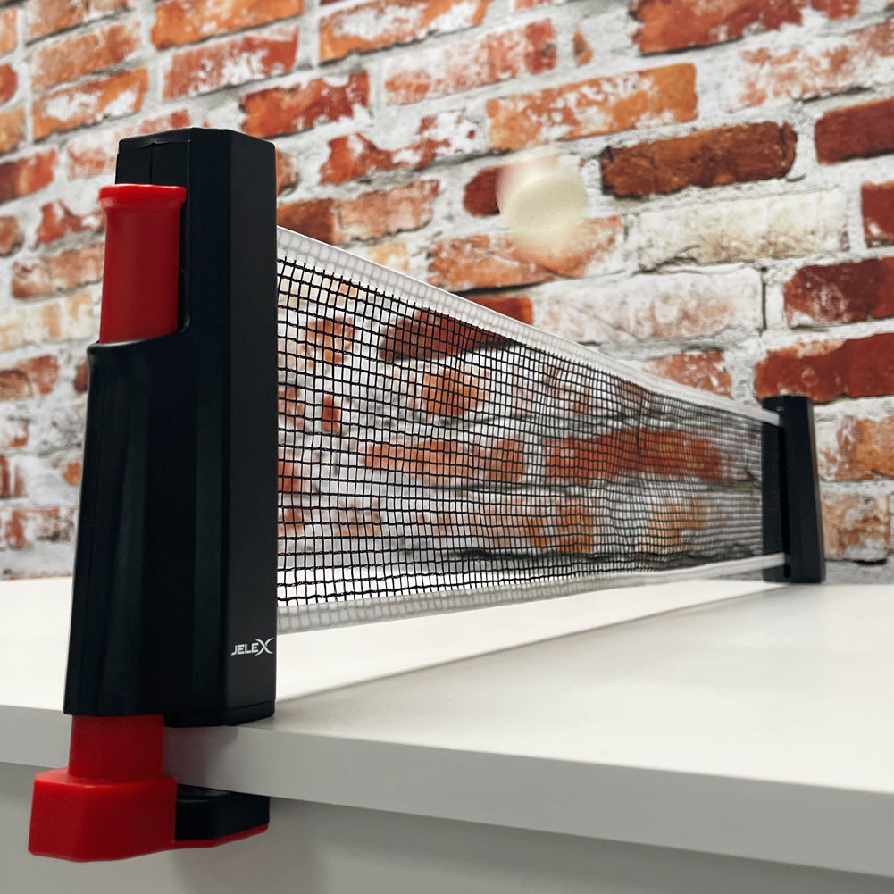 JELEX Roll Up Filet de table de tennis rÃ©tractable noir