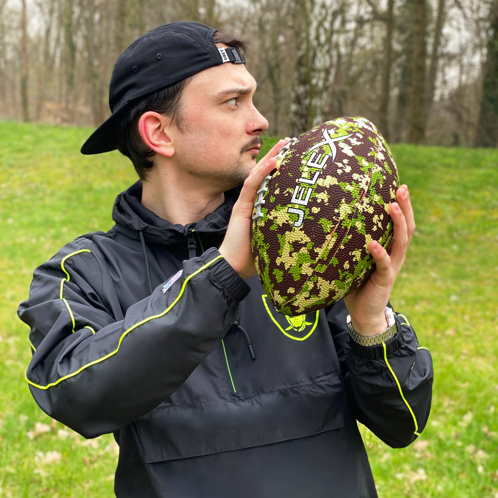 JELEX Touchdown Ballon de football amÃ©ricain camouflage vert
