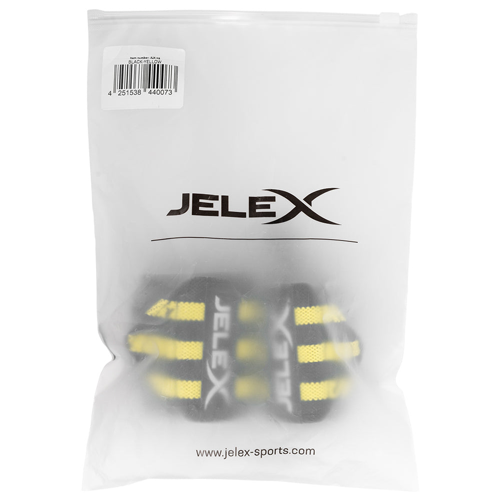 JELEX Strong Supports de poignets pour le fitness noir-jaune