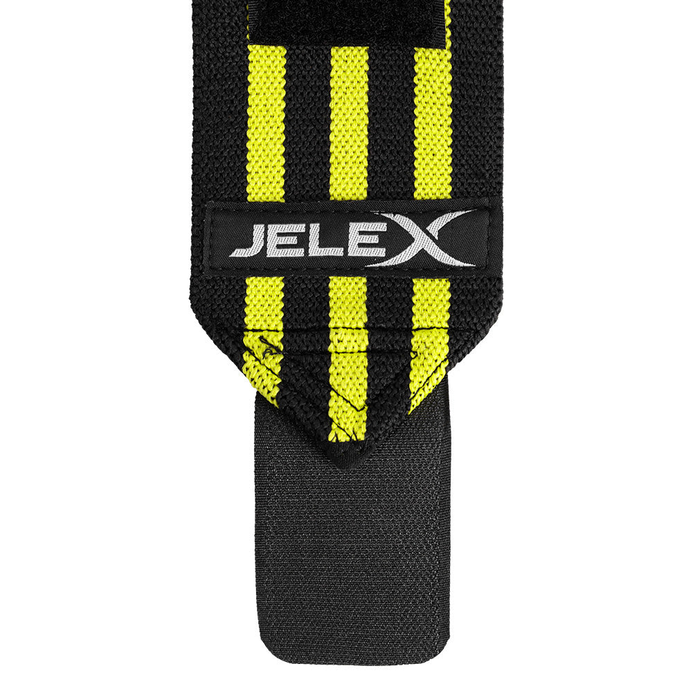 JELEX Strong Supports de poignets pour le fitness noir-jaune