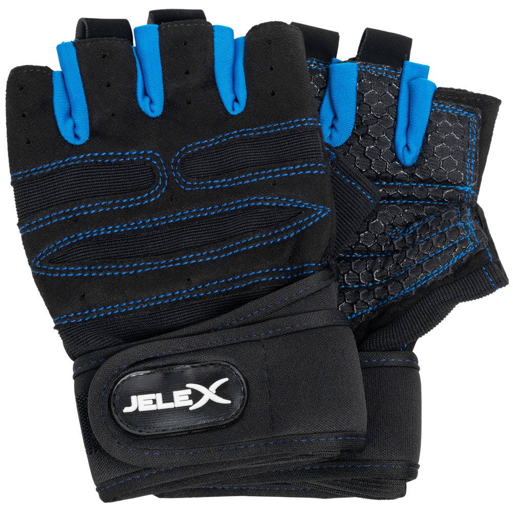JELEX Fit Gants d'entraÃ®nement rembourrÃ©es noir-bleu