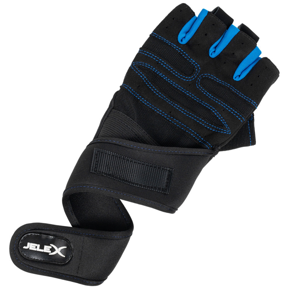 JELEX Fit Gants d'entraÃ®nement rembourrÃ©es noir-bleu