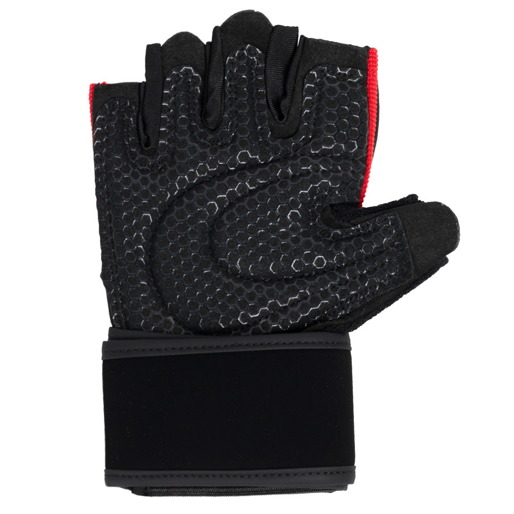 JELEX Power Premium Gants d'entraÃ®nement rembourrÃ©es noir-rouge