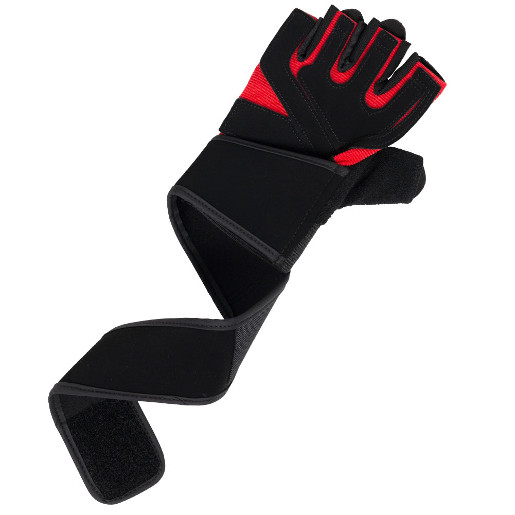 JELEX Power Premium Gants d'entraÃ®nement rembourrÃ©es noir-rouge