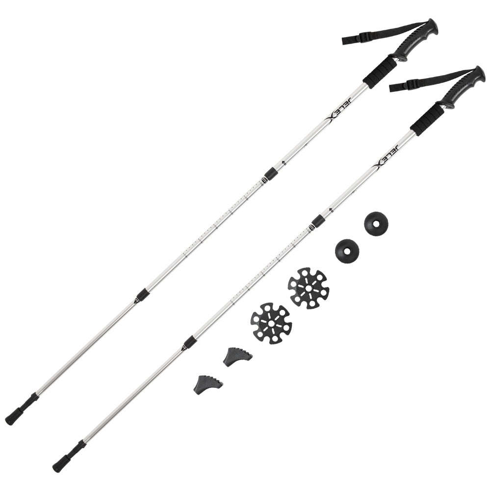 JELEX Nature BÃ¢tons de randonnÃ©e argent