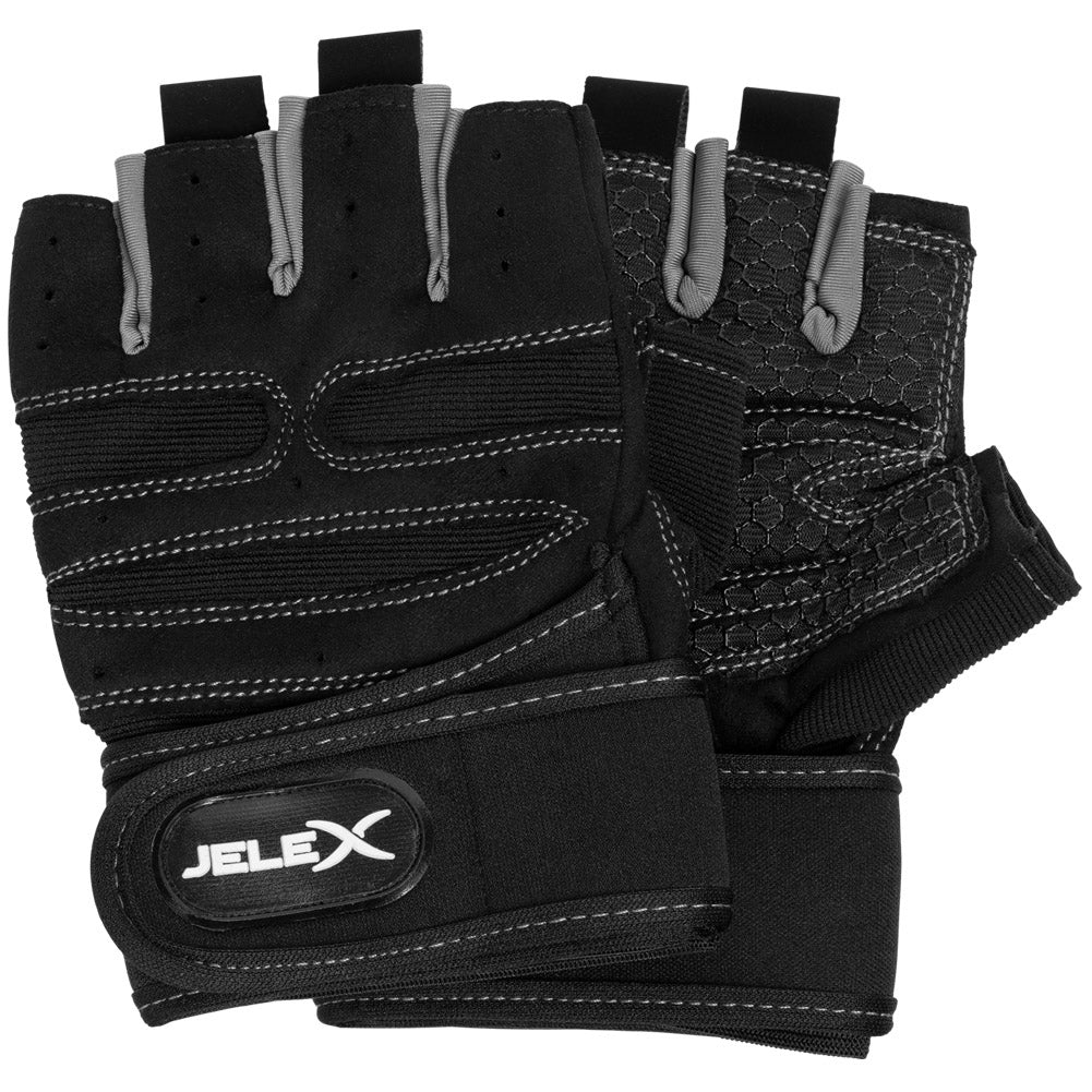 JELEX Fit Gants d'entraÃ®nement rembourrÃ©es noir-gris
