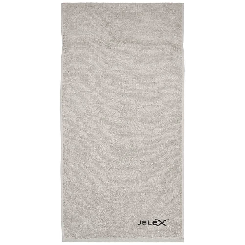 JELEX "100FIT" Serviette de fitness avec une poche zippÃ©e gris