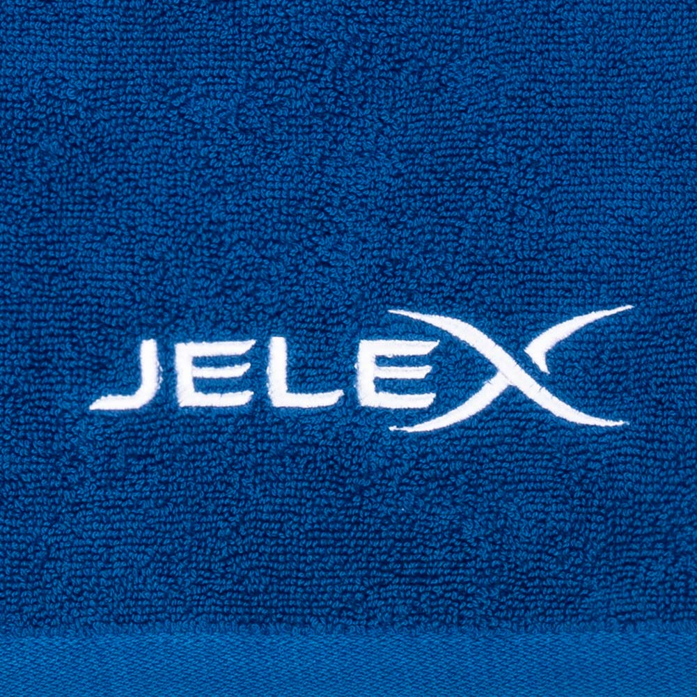 JELEX "100FIT" Serviette de fitness avec une poche zippÃ©e bleu roi