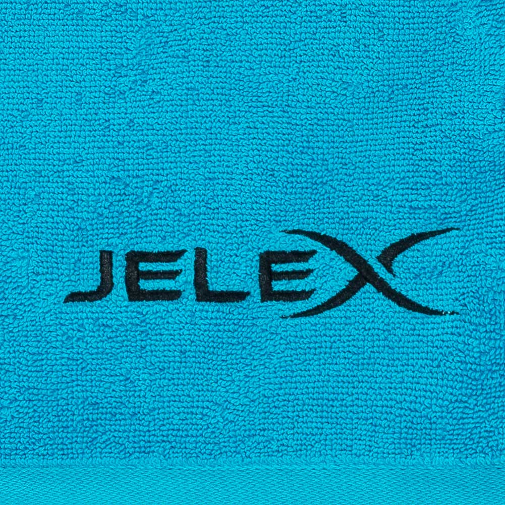 JELEX "100FIT" Serviette de fitness avec une poche zippÃ©e turquoise