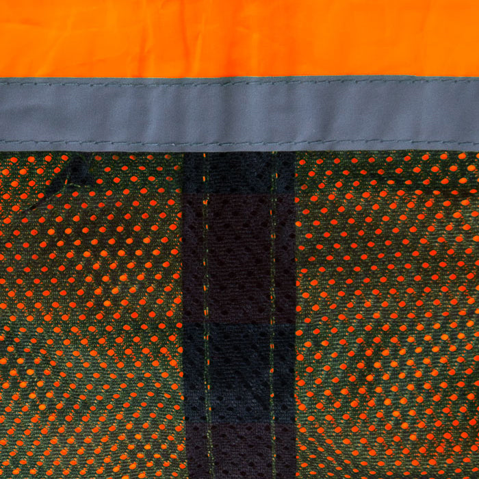 Zeus Hommes Veste running rÃ©flÃ©chissante orange