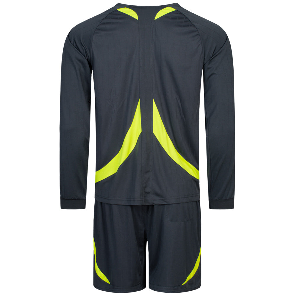 Zeus Hommes Tenue d'arbitre Maillot et short Gris