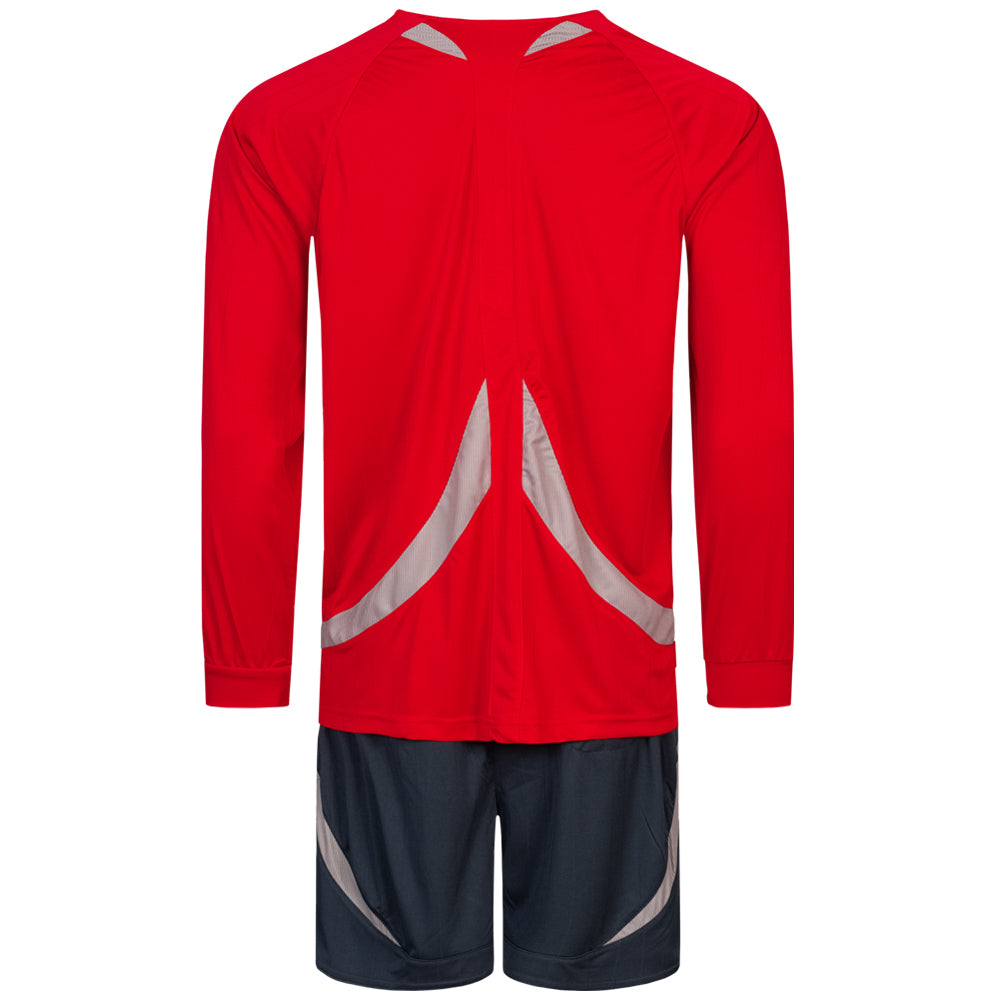 Zeus Hommes Tenue d'arbitre Maillot et short Rouge